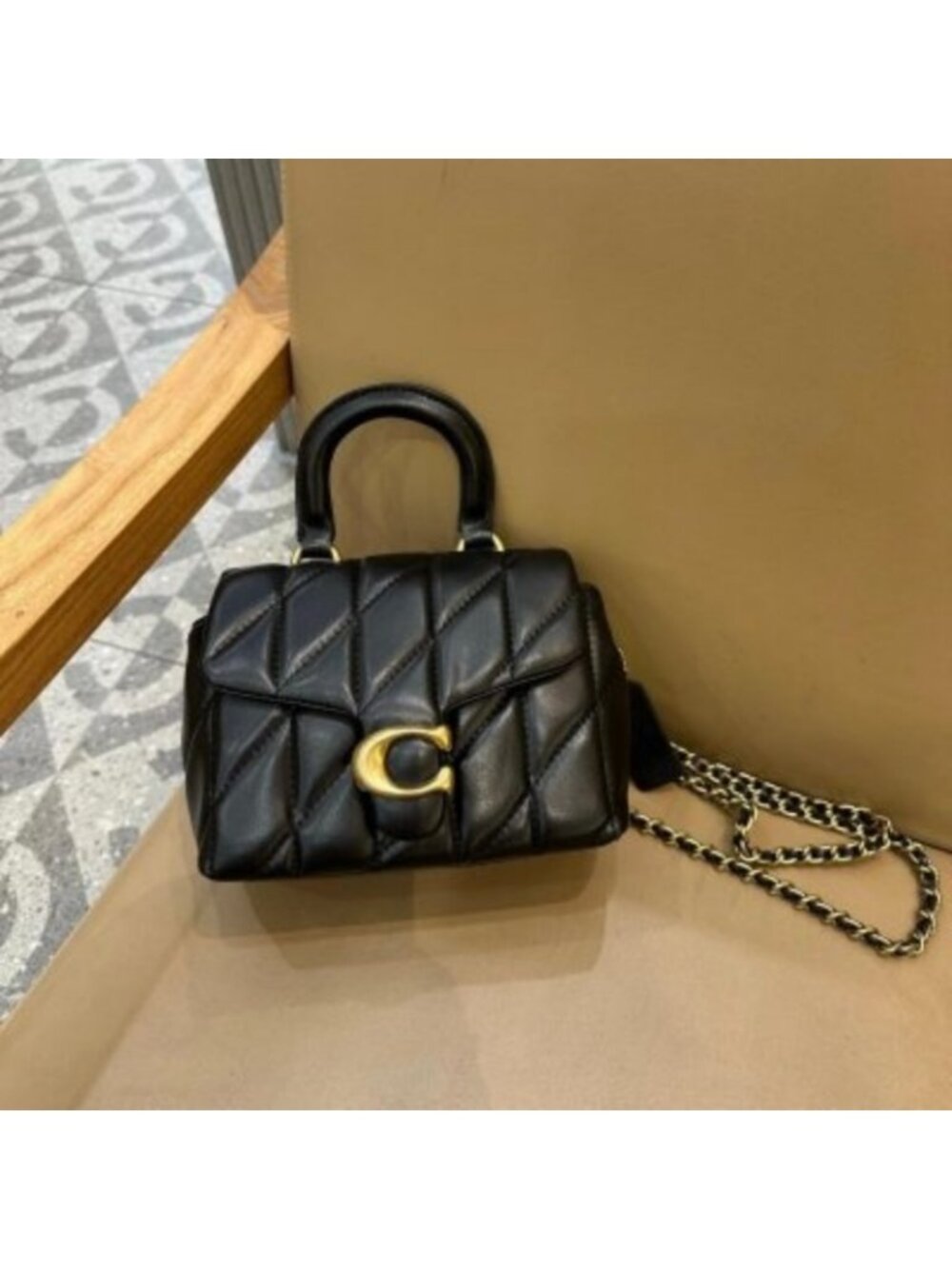 Coach Tabby Top Handle Bag With Quilting